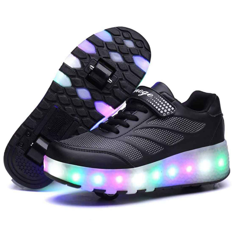 Leuchten Sie Roller Schuhe mit Rädern LED Rollschuhe für Kinder Skates Schuhe Retractable Wheels