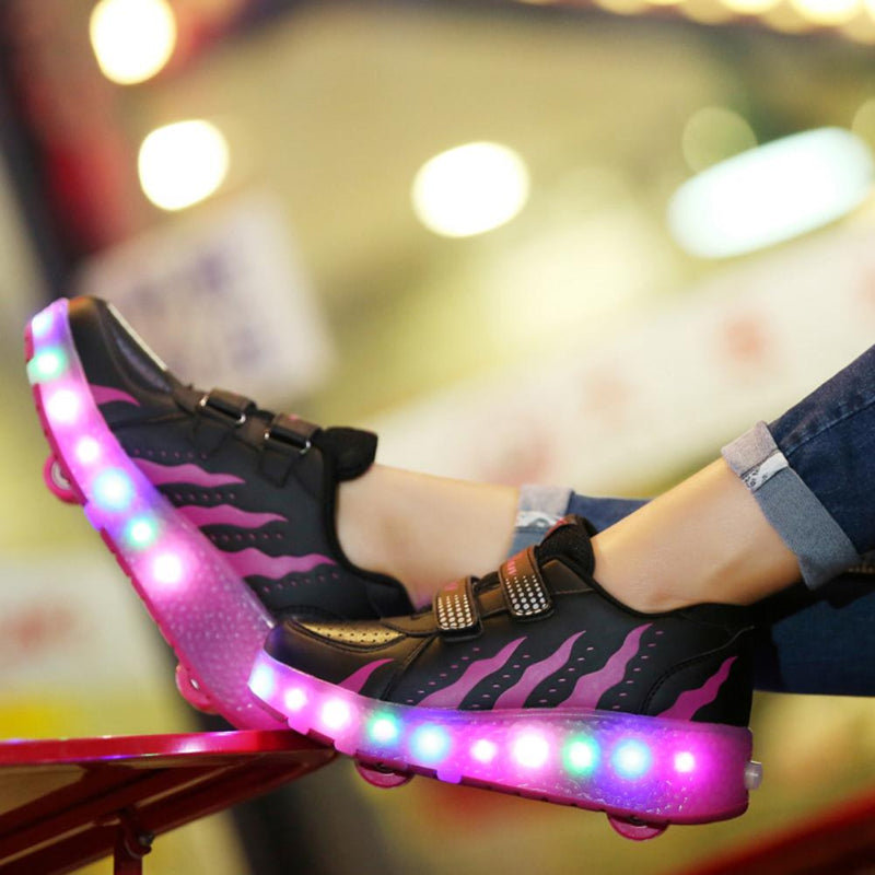Kinder Schuhe mit Rädern Schuhe Roller Schuhe Jungen Mädchen LED Light Wheel Schuhe Rollschuhe für Kinder Schuhe mit Rollen