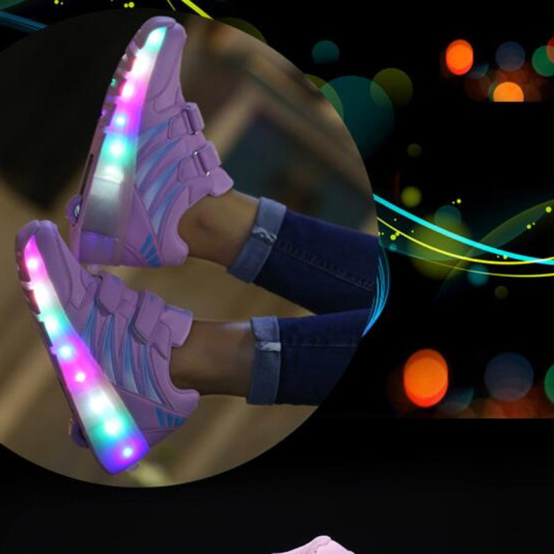 Kinder Roller Skates Schuhe Schuhe mit Rädern Jungen Mädchen LED Light Wheel Schuhe Roller Sneakers Schuhe mit Rollen