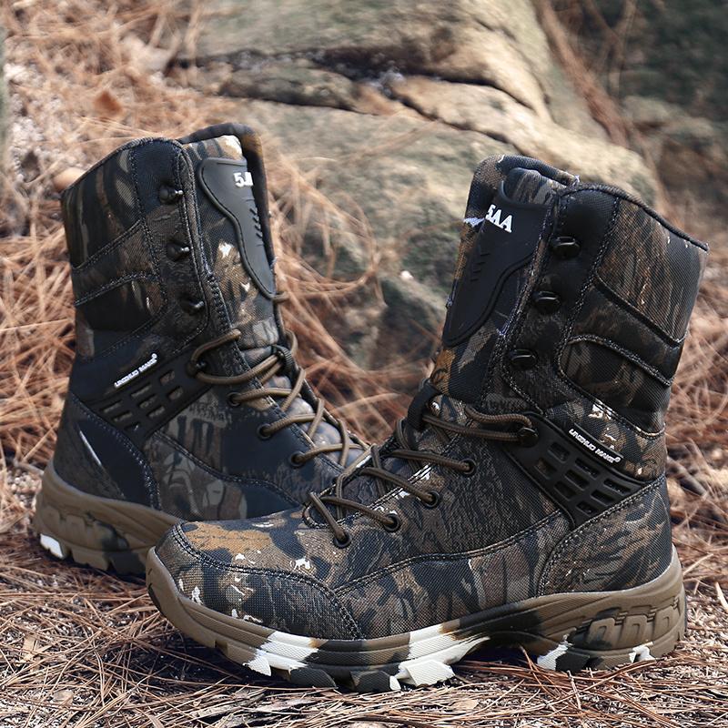 Armee Stiefel Männer Militärische Taktische Stiefel Hohe Camouflage Atmungsaktive Ankle - SIKAINI