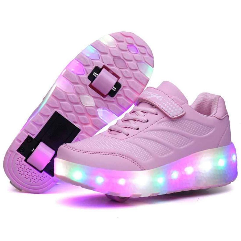 Leuchten Sie Roller Schuhe mit Rädern LED Rollschuhe für Kinder Skates Schuhe Retractable Wheels