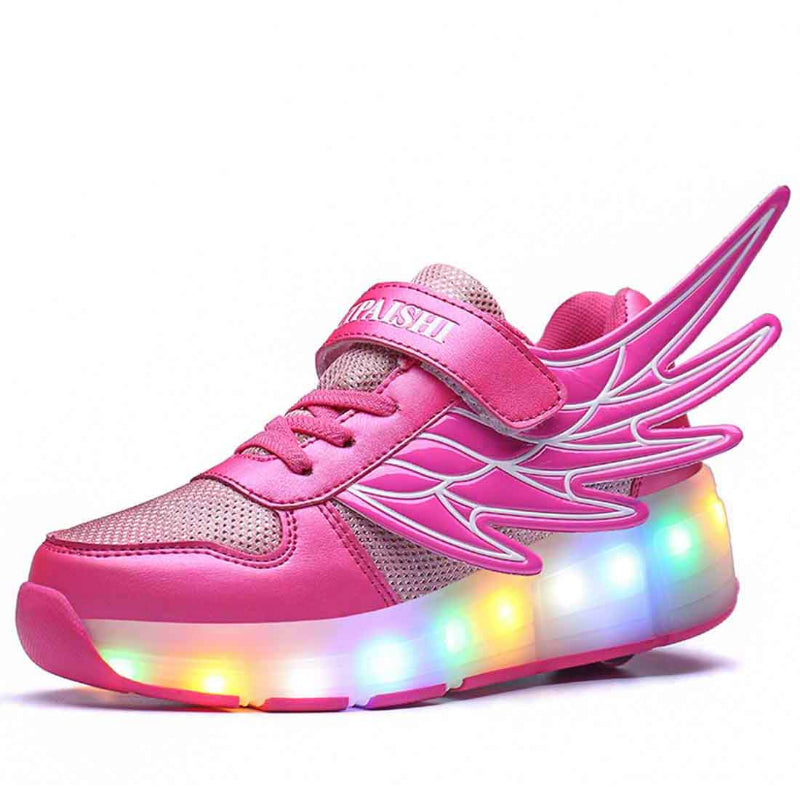 Rollschuhe für Kinder Roller Skates Schuhe Jungen Mädchen LED Light Wheel Schuhe Roller Sneakers Schuhe mit Rollen