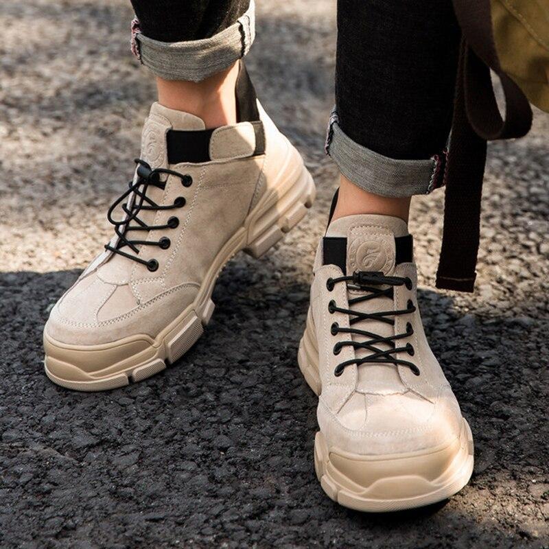 Sicherheit Arbeit Schuhe Atmungsaktive Slip Auf Casual Stiefel Für Männer Arbeitsschuhe - SIKAINI