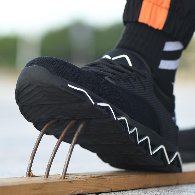 Stahl Kappe Arbeit Sicherheit Schuhe Atmungsaktive Anti-slip Pannensichere Unzerstörbar Sicherheit Stiefe - SIKAINI