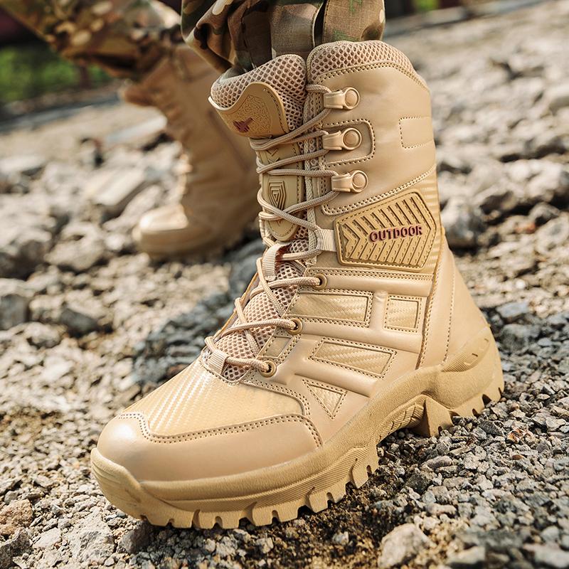 Hochwertige Military Herrenstiefel Outdoor Combat Stiefelette Special Force Tactical Protectiv Schuhe - SIKAINI