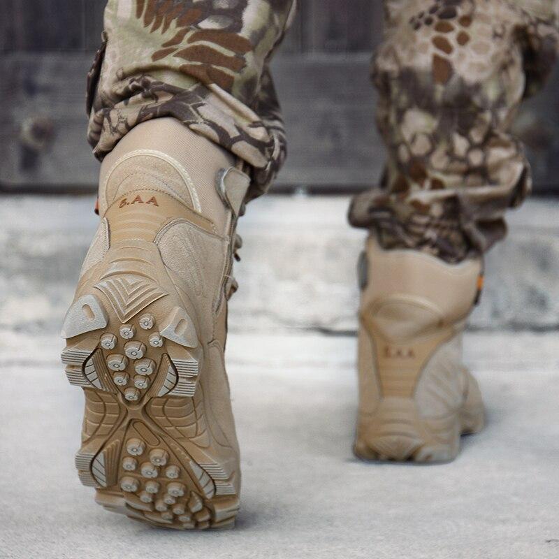 Männer Der Delta Taktische Militärische Stiefel  39-47 Wüste Stiefel Anti-skid Tragen-beständig Kampf Arbeit Stiefel Für Wandern - SIKAINI