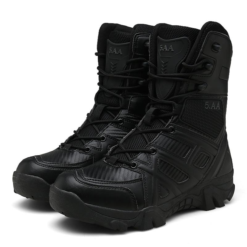 Military Stiefel Männer Desert Combat Stiefel Männer Winter Mode Leder Spezielle Kraft Taktische Männer Schuhe Stiefeletten HX-011 - SIKAINI