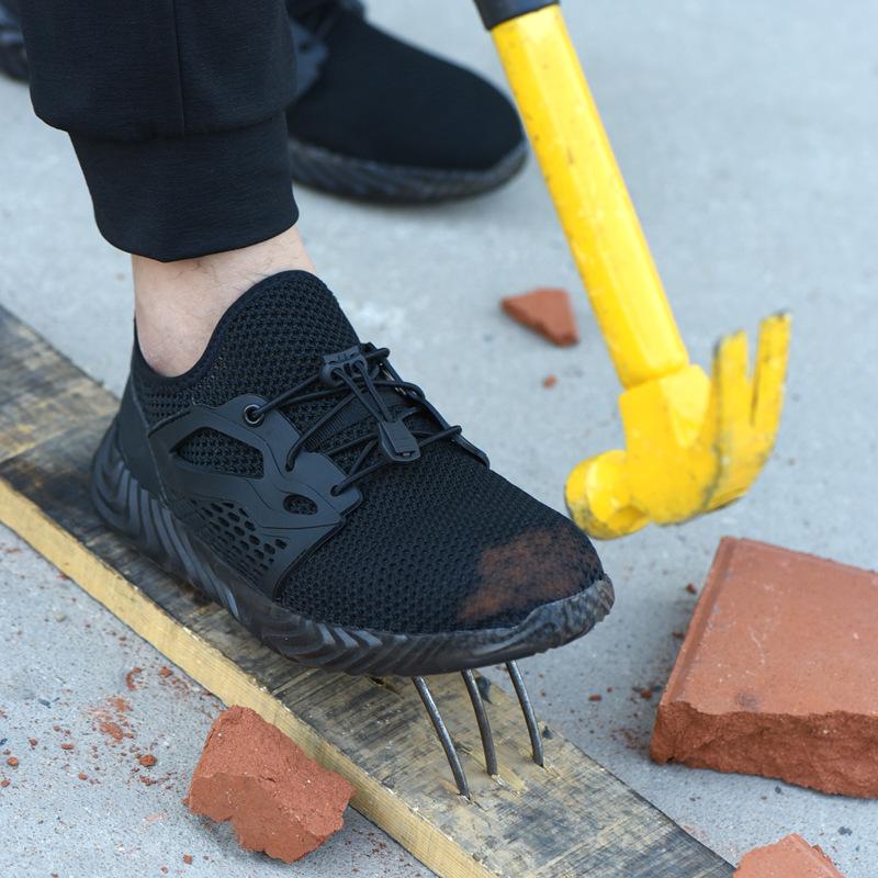 Schuhe Kreuz-grenze Für Tragbare Luft Durchlässigen Fliegen Weben Anti-piercing Elektrische Isolierung Sicherheit Arbeits - SIKAINI
