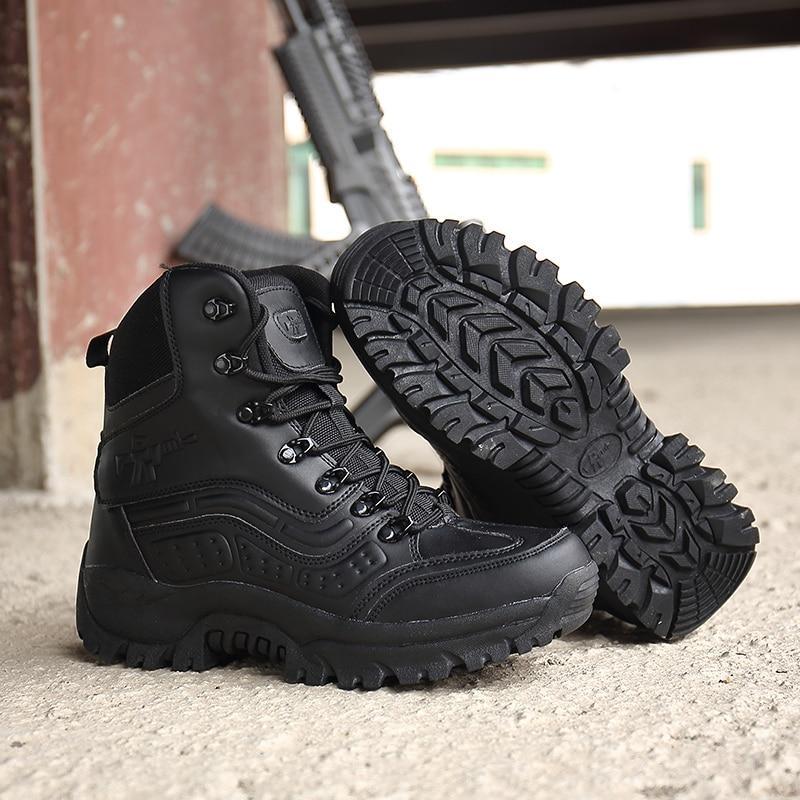 Army Military Stiefel Wüste Taktische Stiefel Schuhe Zipper Bergsteigen Stiefel - SIKAINI
