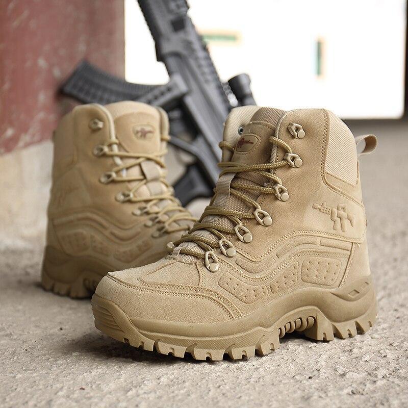 Army Military Stiefel Wüste Taktische Stiefel Schuhe Zipper Bergsteigen Stiefel - SIKAINI